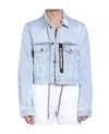 Off-white Label Denim Jacket In Blue