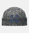 Off-white Label Mohair-blend Beanie In Grey
