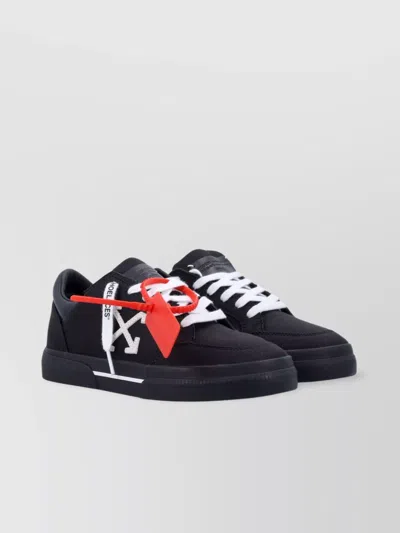 Off-white Lace Contrast Round Toe Rubber Sole