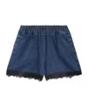 Off-white Lace-detailing Shorts In Blue