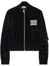 Off-white Lace-detailing Track Jacket In Black