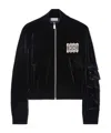 Off-white Lace-detailing Track Jacket In Black
