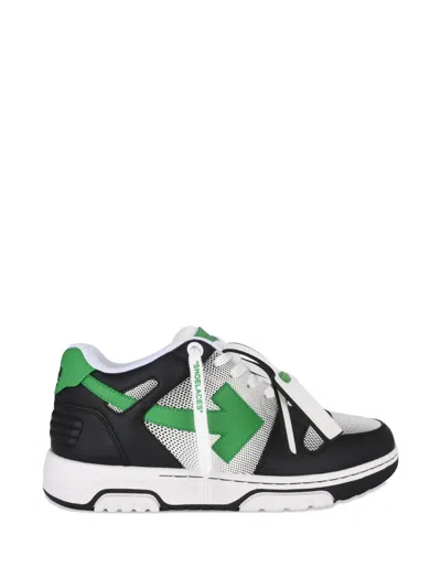 Off-white Black And Green Out Off Office Calf Gradient Sneakers In Multi