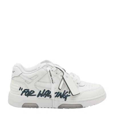 Off-white Lace-up Low-cut Casual Shoes In White