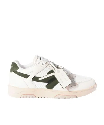 Off-white White/military Green Slim Out Of Office