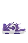 Off-white Out Of Office Leather Low-top Sneakers In Purple