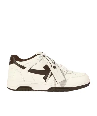 Off-white Lace-up Low-top Casual Shoes In White