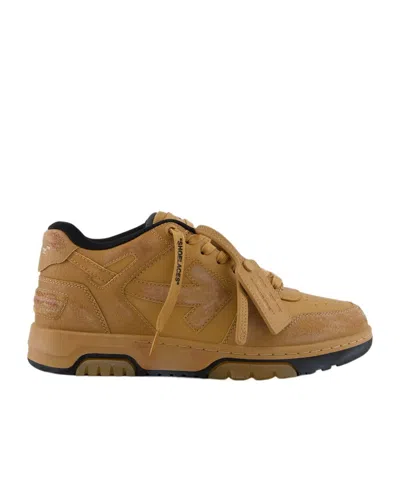 Off-white Lace-up Sneakers In Brown