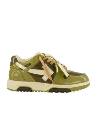 Off-white Lace-up Sneakers In Green