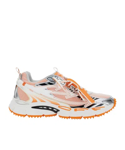 Off-white Lace Up Sneakers In White