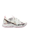 Off-white Multicolor Polyester Athletic Sneakers In White