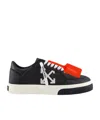 Off-white Off White Low Leather Vulcanized Sneakers For In Black