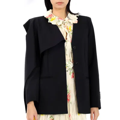 Off-white Ladies Black Formal Bandana Jacket, Brand Size 42 (us Size 8)