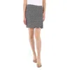 Off-white Ladies White Black Abstract-print Wrap Skirt In White/black