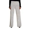 Off-white Ladies White Languid Wide-leg Trousers In Gray