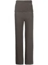 Off-white Languid Straight Leg Knitted Trousers In Grey