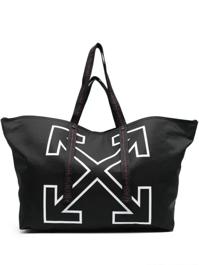 OFF-WHITE LARGE HERITAGE DAY OFF TOTE BAG
