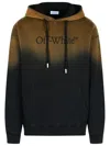 Off-white Hoodie In Cotton With Degraded Effect In Multi