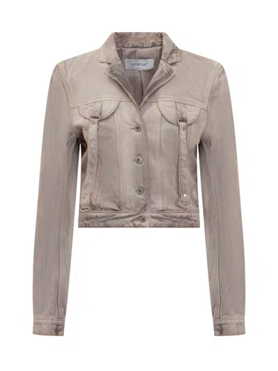 Off-white `laundry` Cargo Jacket In Pink