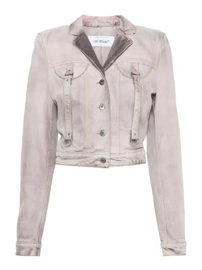 Off-white `laundry` Cargo Jacket In Pink