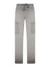 Off-white Diagonal-stripe Trousers In Black