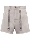 Off-white Off White Denim Shorts In Pink