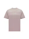 Off-white Cotton Crew Neck T-shirt In Burnished Lilac Burnished Lilac