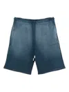 Off-white Drawstring Ombre-effect Shorts In Blue
