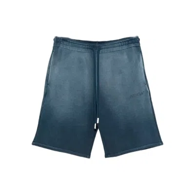 Off-white Laundry Diag Skate Sweatshorts In Blue