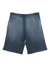 Off-white Drawstring Ombre-effect Shorts In Blue