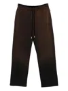 Off-white Ombré-effect Drawstring-waist Pants In Brown