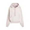 Off-white Maxi Hoodie Laundry With Logo And Patch Pocket