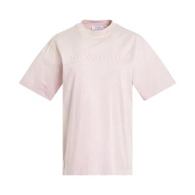 Off-white Laundry Logo Casual T-shirt In Pink
