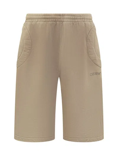 Off-white Laundry Sweatshorts In Beige