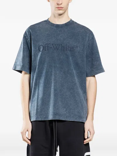 Off-white Laundry Skate Crew-neck T-shirt In Blue