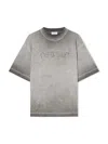 Off-white Skateboarding Inspired Crew Neck T-shirt In Gray