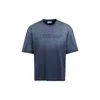Off-white Vintage Round Neck Short Sleeve T-shirt In Blue