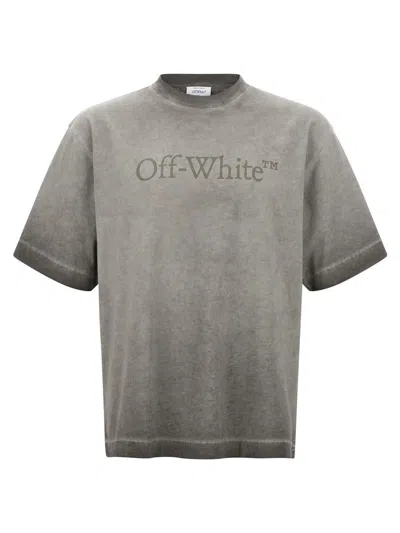 Off-white Skateboarding Inspired Crew Neck T-shirt In Gray