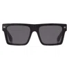 Off-white Lawton Dark Grey Square Unisex Sunglasses Oeri109 1307 54 In Black