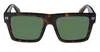 Off-white Lawton Square-frame Sunglasses In Havana