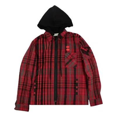 Off-white Layered Flannel Shirt 'red'