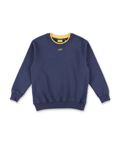 Off-white Layered-neck Sweashirt In Blue