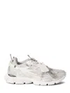Off-white Ow Be Right Grey Low Top Sneakers With Zip-tie Detail In Mesh And Leather Man In White