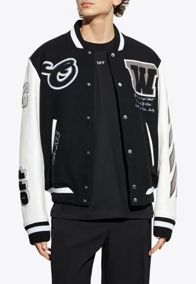 OFF-WHITE LEA VARSITY JACKET