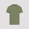 Off-white Arrows-stitching Cotton T-shirt In Green