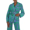 Off-white Leaf-print Pyjama-style Shirt In Multi