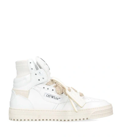 Off-white Leather 3.0 Off Court High-top Sneakers In White