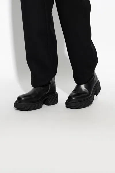 OFF-WHITE OFF-WHITE LEATHER BOOTS