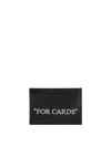 Off-white Black Quote Card Holder In Black