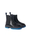 Off-white Leather Chelsea Boots In Black